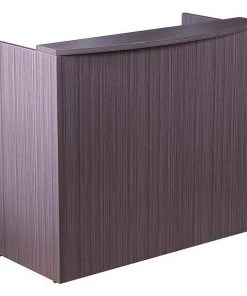 Boss Reception Desk, 48" W, Laminate Base, Laminate Frame, Driftwood Base, Driftwood Frame, Driftwood