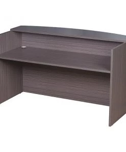 Boss Reception Desk, Driftwood Base, Driftwood Frame, Driftwood