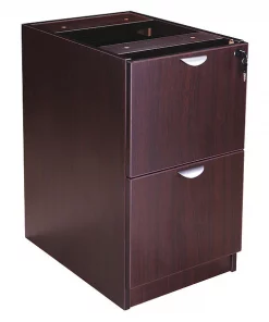 Boss Full Pedestal File/File, Mahogany