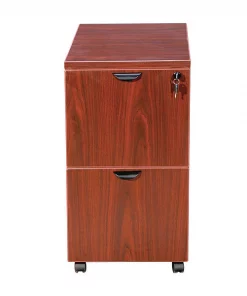 Boss Mobile Pedestal, File/File Cherry, 16"x22"x29.5"H