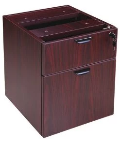 Boss Pedestal, 2 Hanging, 3/4 Box/File, Mahogany