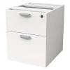 Boss Pedestal, 2 Hanging, 3/4 Box/File, White