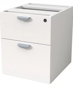 Boss Pedestal, 2 Hanging, 3/4 Box/File, White