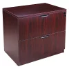Boss 31" W 2 Drawer File Cabinet, Mahogany, Letter/Legal