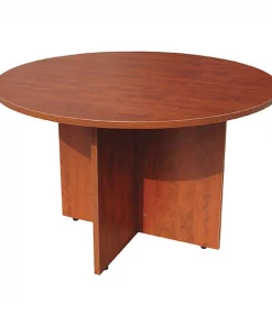 Boss Round Table, 47", Cherry