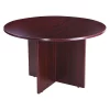 Boss Round Table, 42", Mahogany