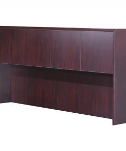 Boss Four Door Hutch, 66", Mahogany