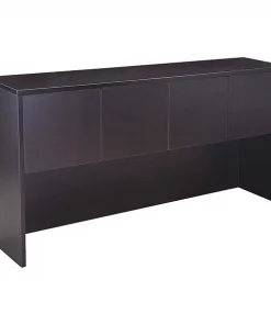 Boss Hutch With Doors, Mocha, 71"x15"x36"