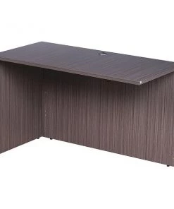 Boss Desk Return, Driftwood Frame, Laminate, Driftwood Base, Driftwood