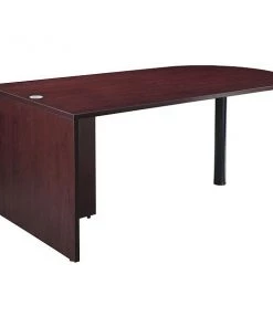 Boss Bullet Desk, Mahogany, 71"x35"