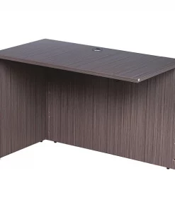 Boss Desk Return, Laminate Base, Driftwood Frame, Laminate Frame, Driftwood Base, Driftwood