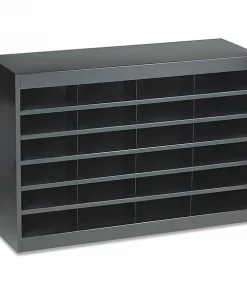 Safco Steel/Fiberboard E-Z Stor Sorter, 24 Sect