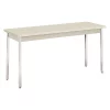 Hon Rectangle Utility Table, 60" X 20" X 29", Light Gray Top, High-Pressure Laminate