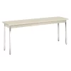 Hon Rectangle Utility Table, 72" X 18" X 29", Light Gray Top, High-Pressure Laminate