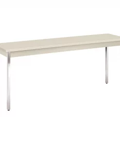 Hon Rectangle Utility Table, 72" X 18" X 29", Light Gray Top, High-Pressure Laminate