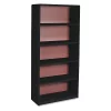 Safco Value Mate Metal Bookcase, Five-Shelf, 31-3/4w x 13-1/2d x 67h, Black
