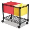 Safco 14" W Wire Mobile File, Metallic Gray