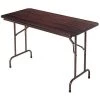 Alera Rectangle Folding Table, 48" W, 23.78" L, 29" H, Mahogany Top, Melamine