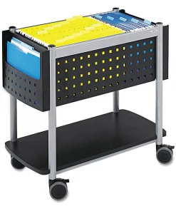 Safco 28" W Open Top Mobile File, Legal/Letter