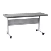 National Public Seating Rectangle Training Table, Flip-N-Store, Charcoal, 24" X 60" X 29.5", Charcoal