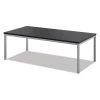 Hon Rectangle Occasional Table, 48" X 24" X 15.63", Black Top, Melamine