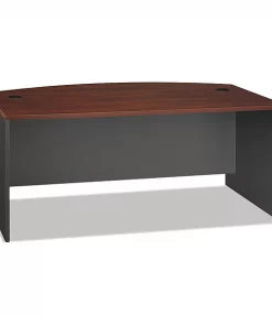 Bush Series C Collection 72W Bow Front Desk Shell, Hansen Cherry