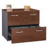 Bush 35-3/4" W 2 Drawer File Cabinet, Hansen Cherry, A4/Legal/Letter