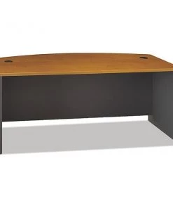 Bush Series C Collection 72W Bow Front Desk Shell, Natural Cherry