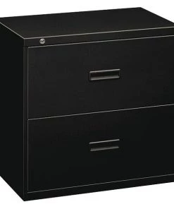 Hon 30" W 2 Drawer File Cabinet, Black, A4/Legal/Letter