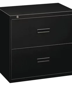 Hon 36" W 2 Drawer File Cabinet, Black, A4/Legal/Letter