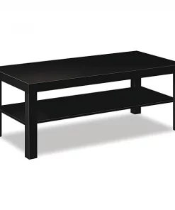 Hon Rectangle Occasional Table, 42" X 20" X 16", Black Top, Laminate