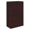 Hon 36" W 4 Drawer File Cabinet, Mahogany, Legal/Letter