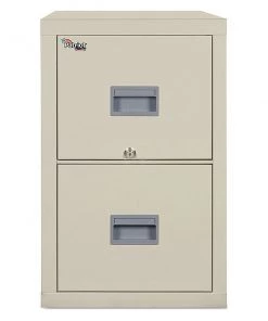 Fireking 17-3/4" W 2 Drawer File Cabinet, Parchment, Legal/Letter