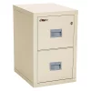 Fireking 17-3/4" W 2 Drawer File Cabinet, Parchment, Legal/Letter