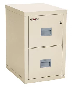 Fireking 17-3/4" W 2 Drawer File Cabinet, Parchment, Legal/Letter