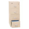 Fireking 17-3/4" W 4 Drawer File Cabinet, Parchment, Letter