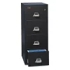 Fireking 20-13/16" W 4 Drawer File Cabinet, Black, Legal
