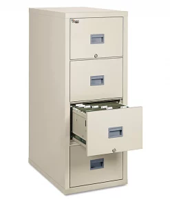 Fireking 17-3/4" W 4 Drawer File Cabinet, Parchment, Letter