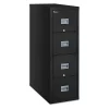 Fireking 20-13/16" W 4 Drawer File Cabinet, Black, Legal
