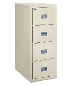 Fireking 20-13/16" W 4 Drawer File Cabinet, Parchment, Legal