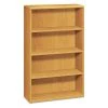 Hon Wood Bookcase, Four Shelf, 36w x 13 1/8d x 57 1/8h, Harvest