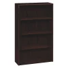 Hon Wood Bookcase, Four Shelf, 36w x 13 1/8d x 57 1/8h, Mahogany