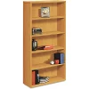 Hon Laminate Bookcase, Five-Shelf, 36w x 13-1/8d x 71h, Harvest