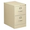 Hon 18-1/4" W 2 Drawer File Cabinet, Putty, Legal