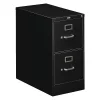 Hon 15" W 2 Drawer File Cabinet, Black, Letter