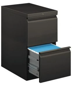Hon 15" W 2 Drawer Mobile Pedestal, Charcoal, Letter