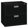 Hon 30" W 2 Drawer File Cabinet, Black, A4/Legal/Letter