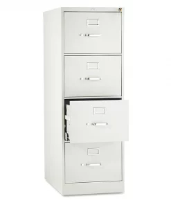 Hon 18-1/4" W 4 Drawer File Cabinet, Light Gray, Legal