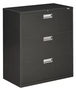 Hon 36" W 3 Drawer File Cabinet, Charcoal, A4/Legal/Letter