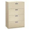 Hon 36" W 4 Drawer File Cabinet, Putty, A4/Legal/Letter